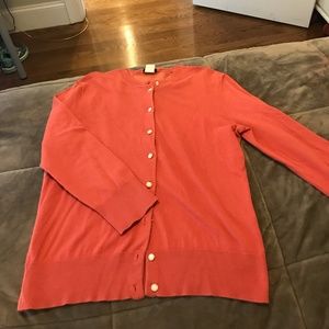 Coral JCrew Cardigan